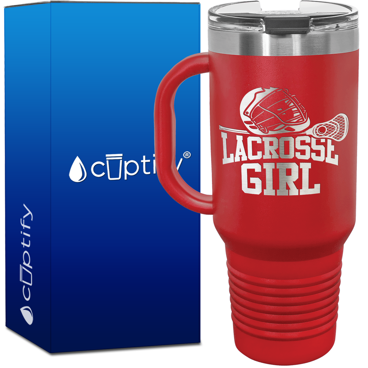 Lacrosse Girl 40oz Lacrosse Travel Mug