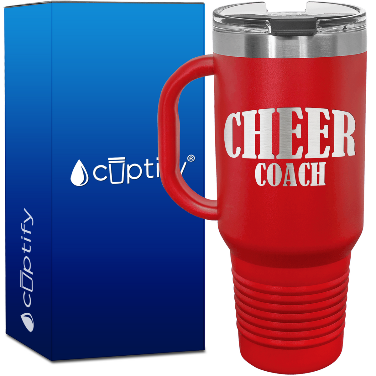 Cheer Coach Inflate 40oz Cheer Travel Mug
