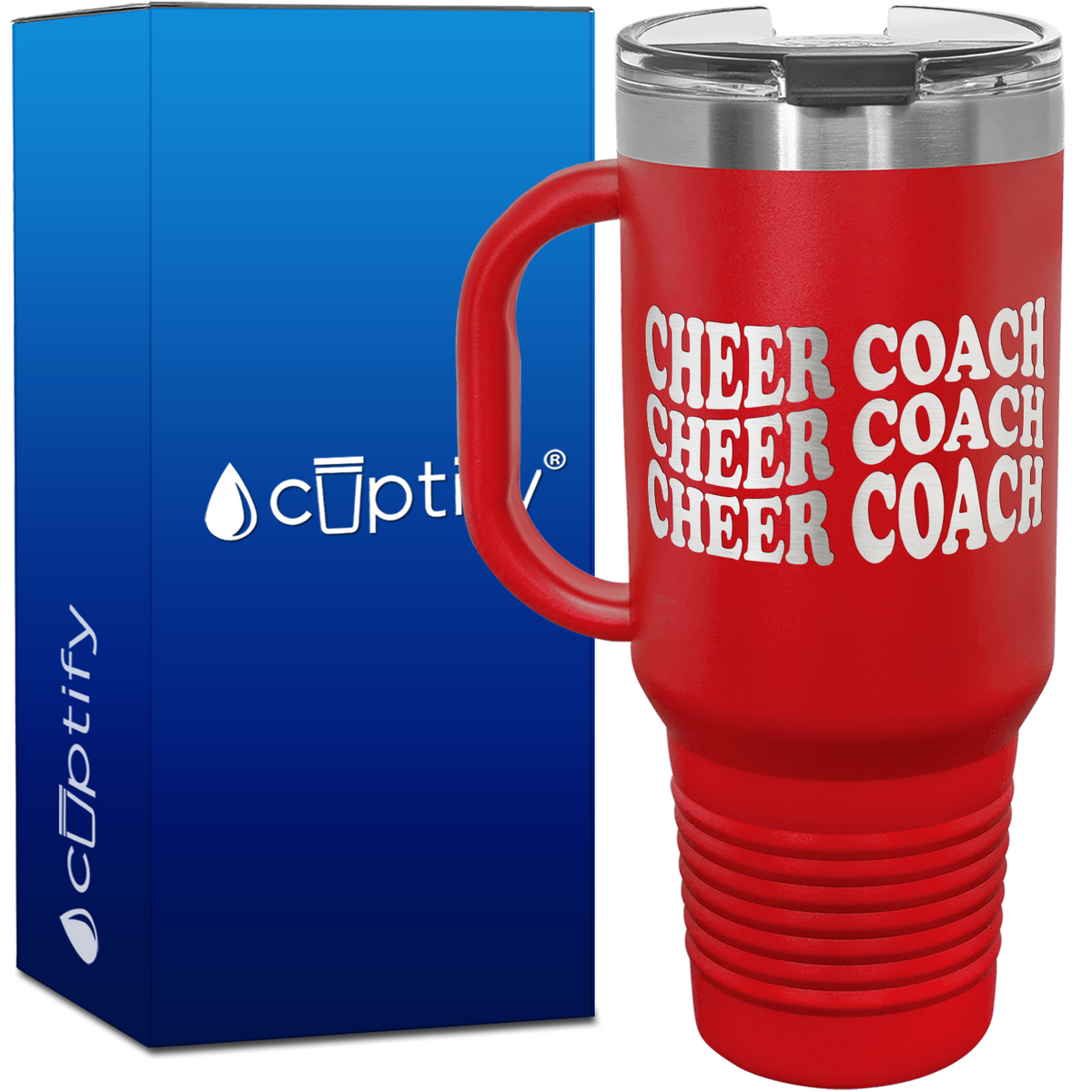Cheer Coach x3 40oz Cheer Travel Mug