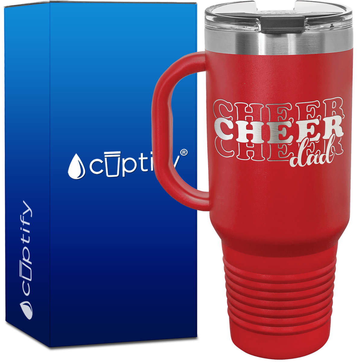 Cheer Cheer Cheer Dad 40oz Cheer Travel Mug