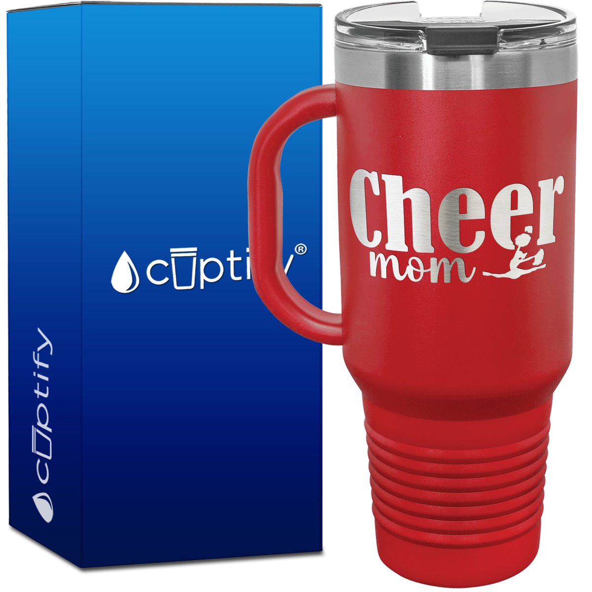 Cheer Mom 40oz Cheer Travel Mug