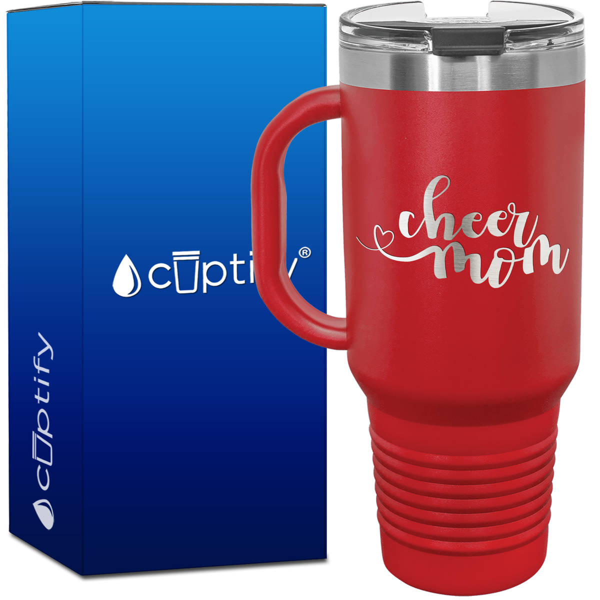 Cheer Mom 40oz Cheer Travel Mug
