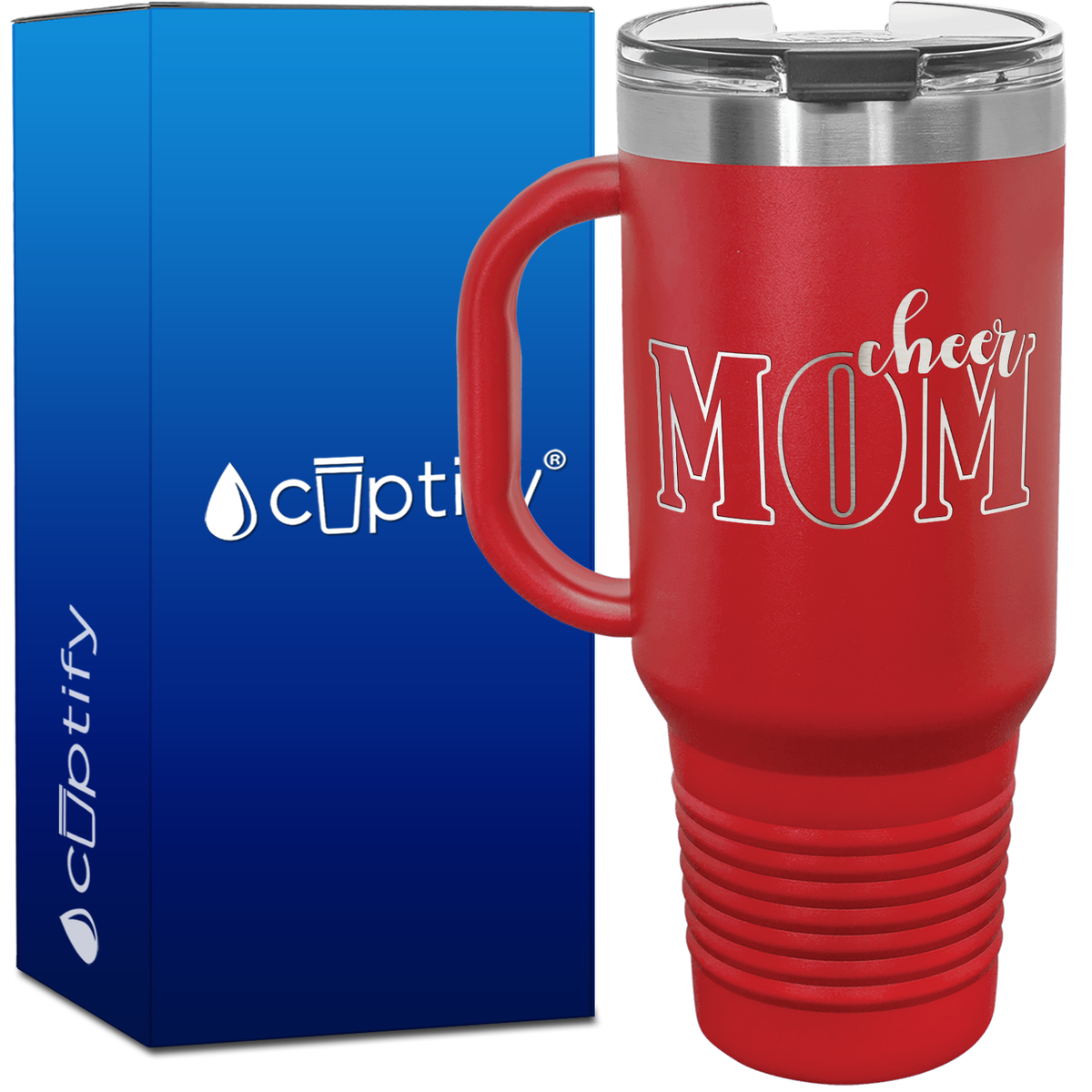 Cheer Mom 40oz Cheer Travel Mug