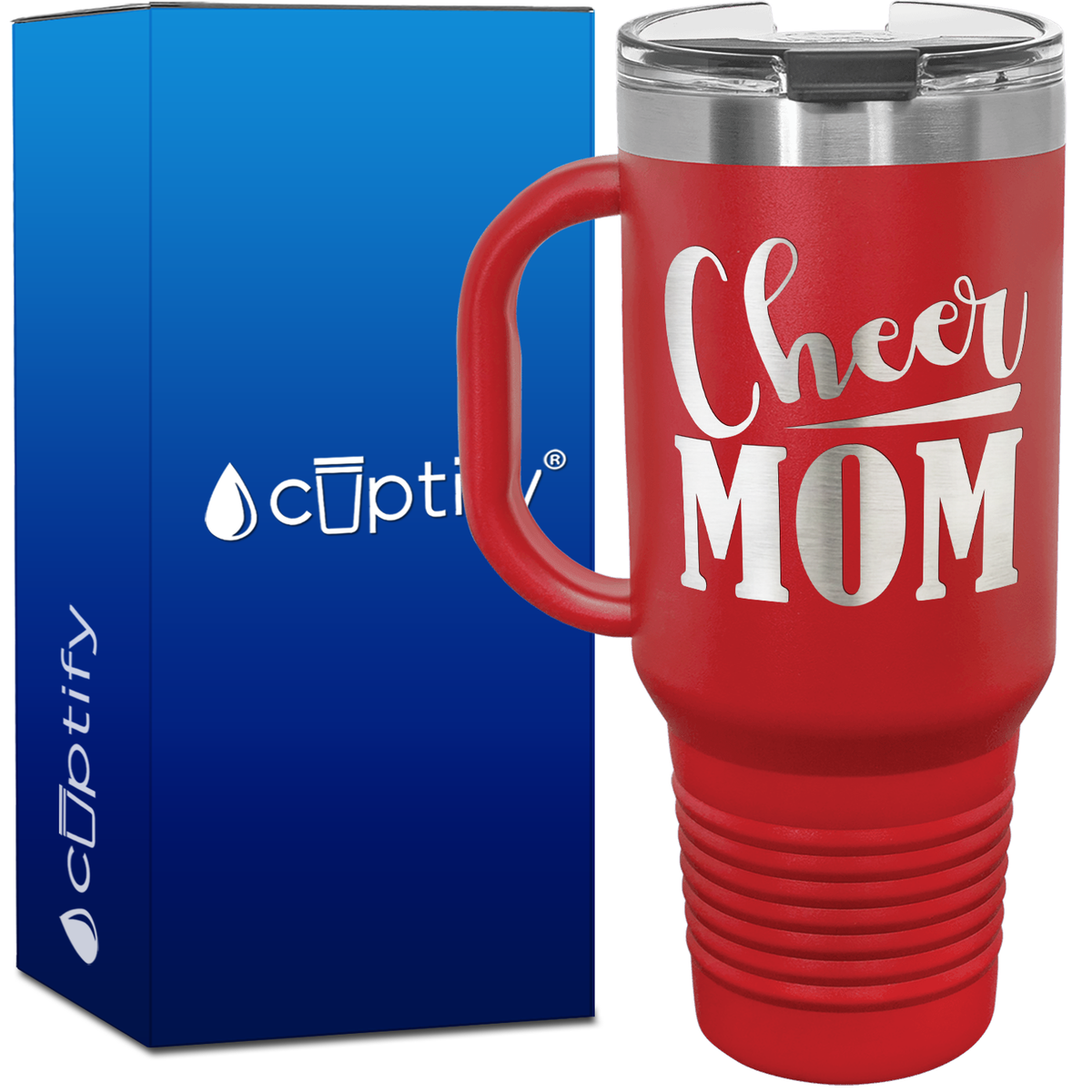 Cheer Mom 40oz Cheer Travel Mug