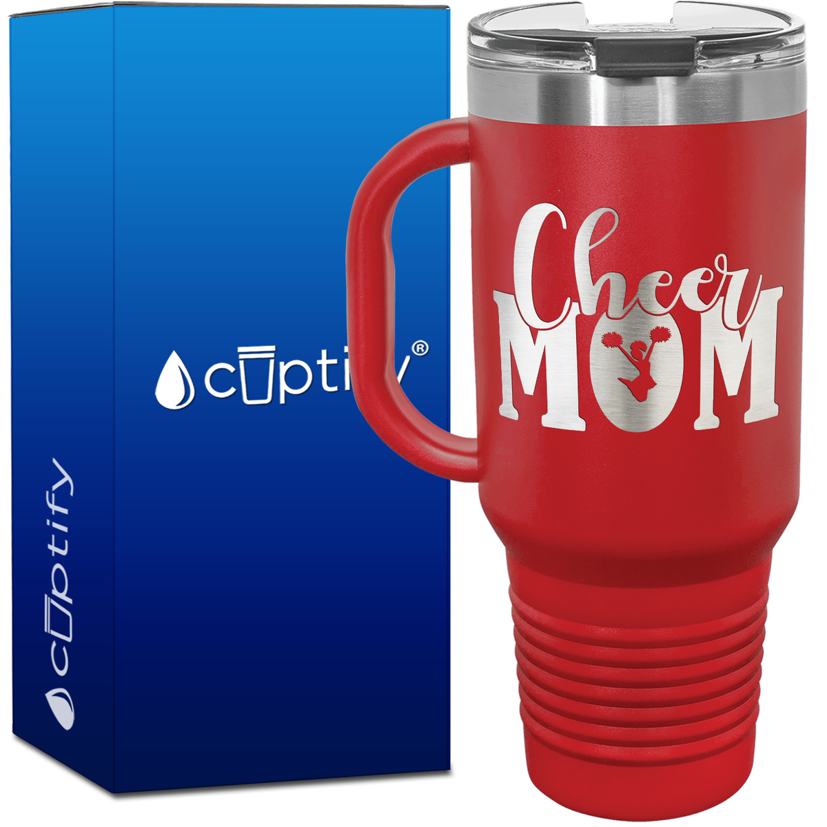 Cheer Mom 40oz Cheer Travel Mug