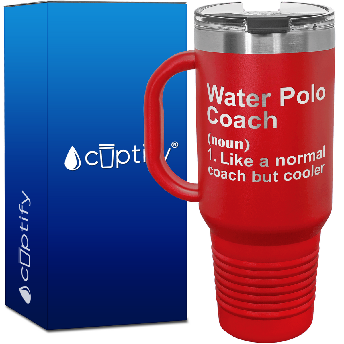 Water Polo Coach Definition 40oz Coach Travel Mug