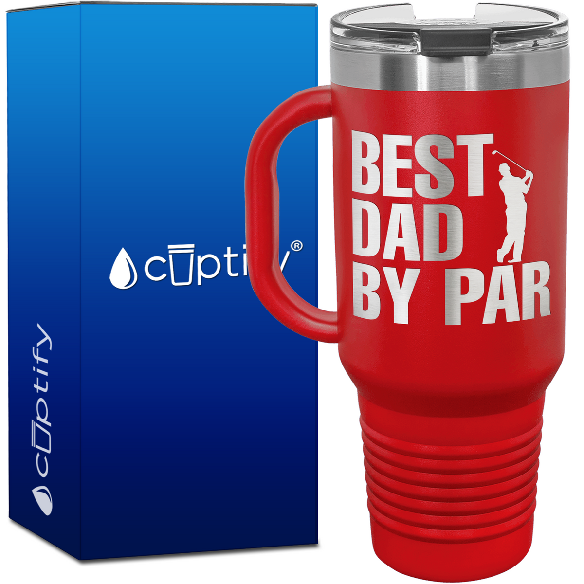 Best Dad by Par 40oz Golf Travel Mug