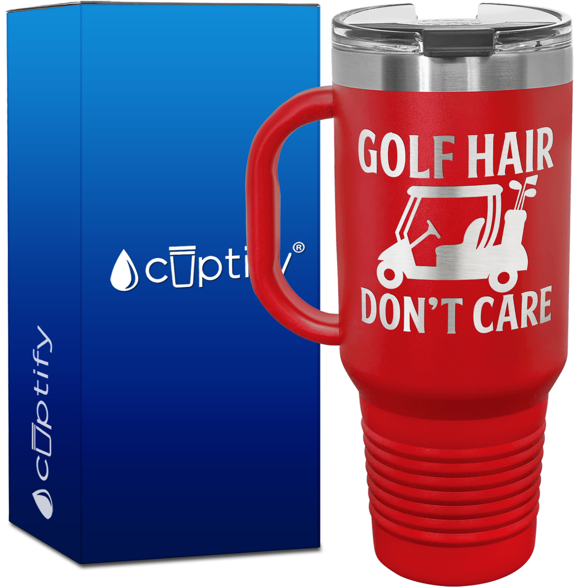 Golf Hair Don't Care 40oz Golf Travel Mug
