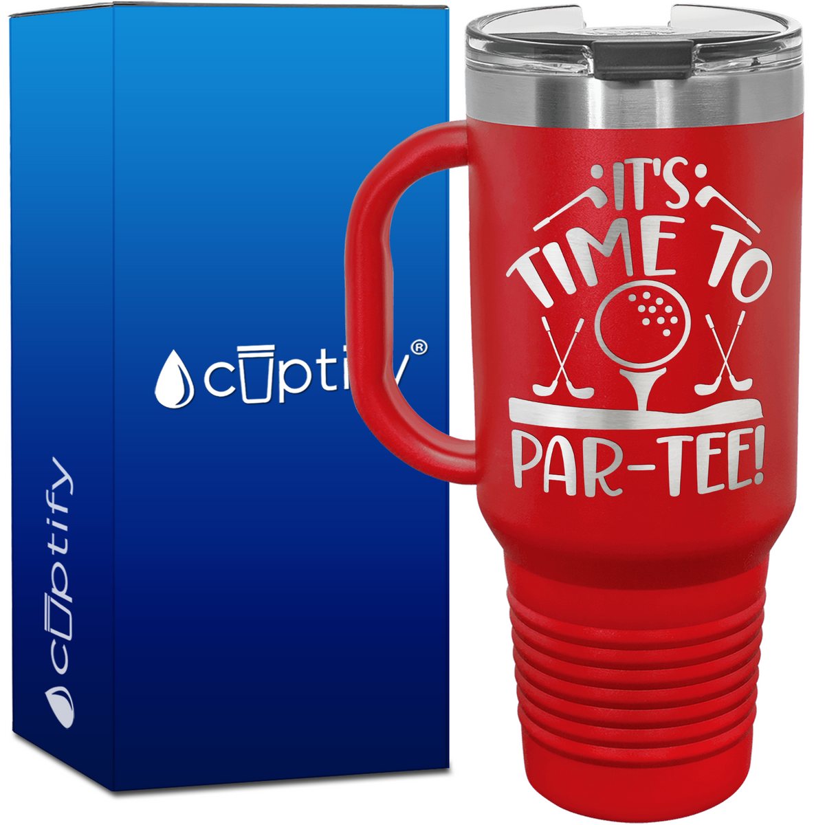 It's Time to Par-Tee 40oz Golf Travel Mug