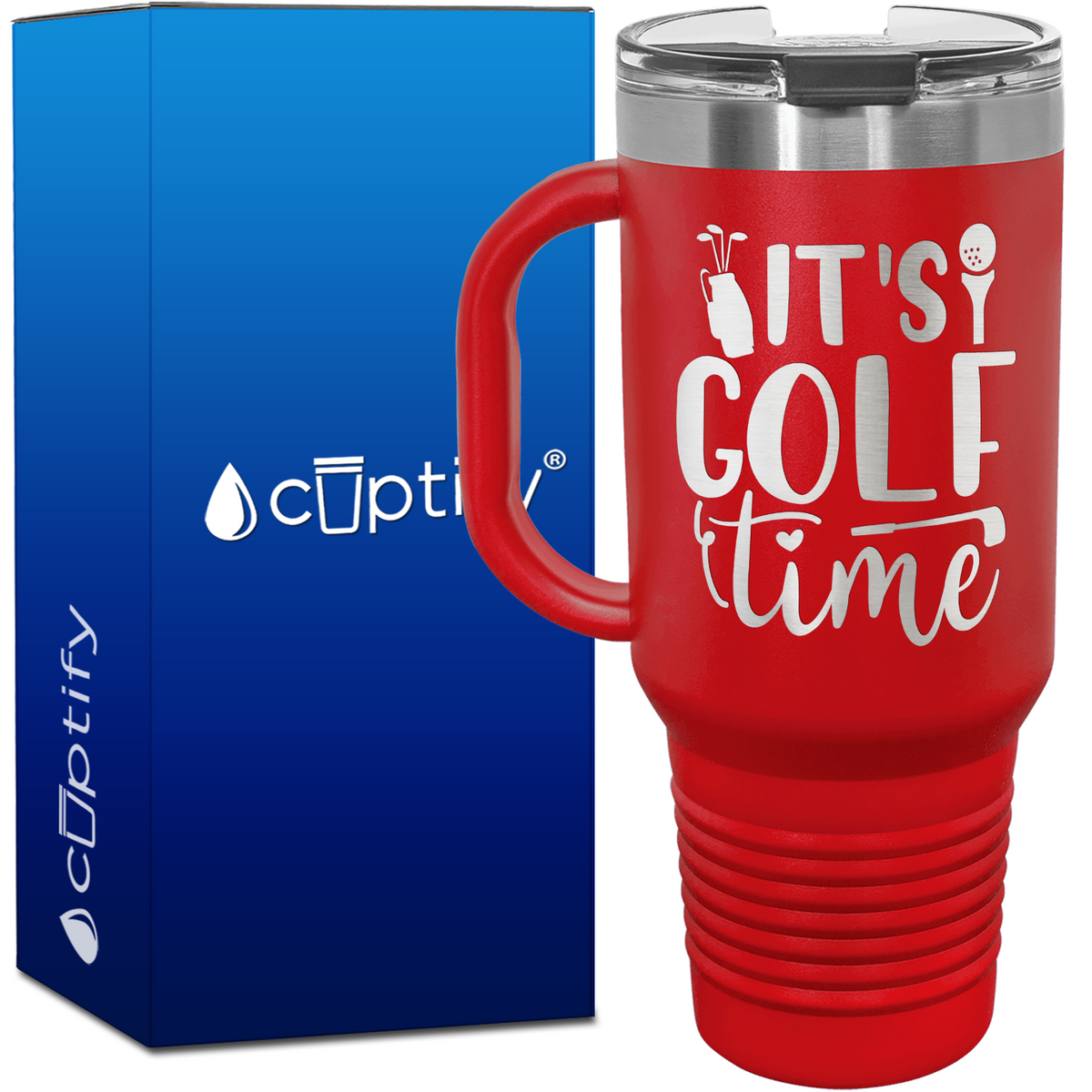 It's Golf Time 40oz Golf Travel Mug