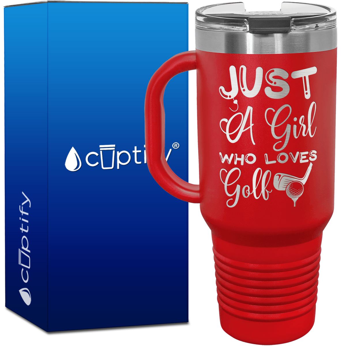 Just a Girl Who Loves Golf 40oz Golf Travel Mug