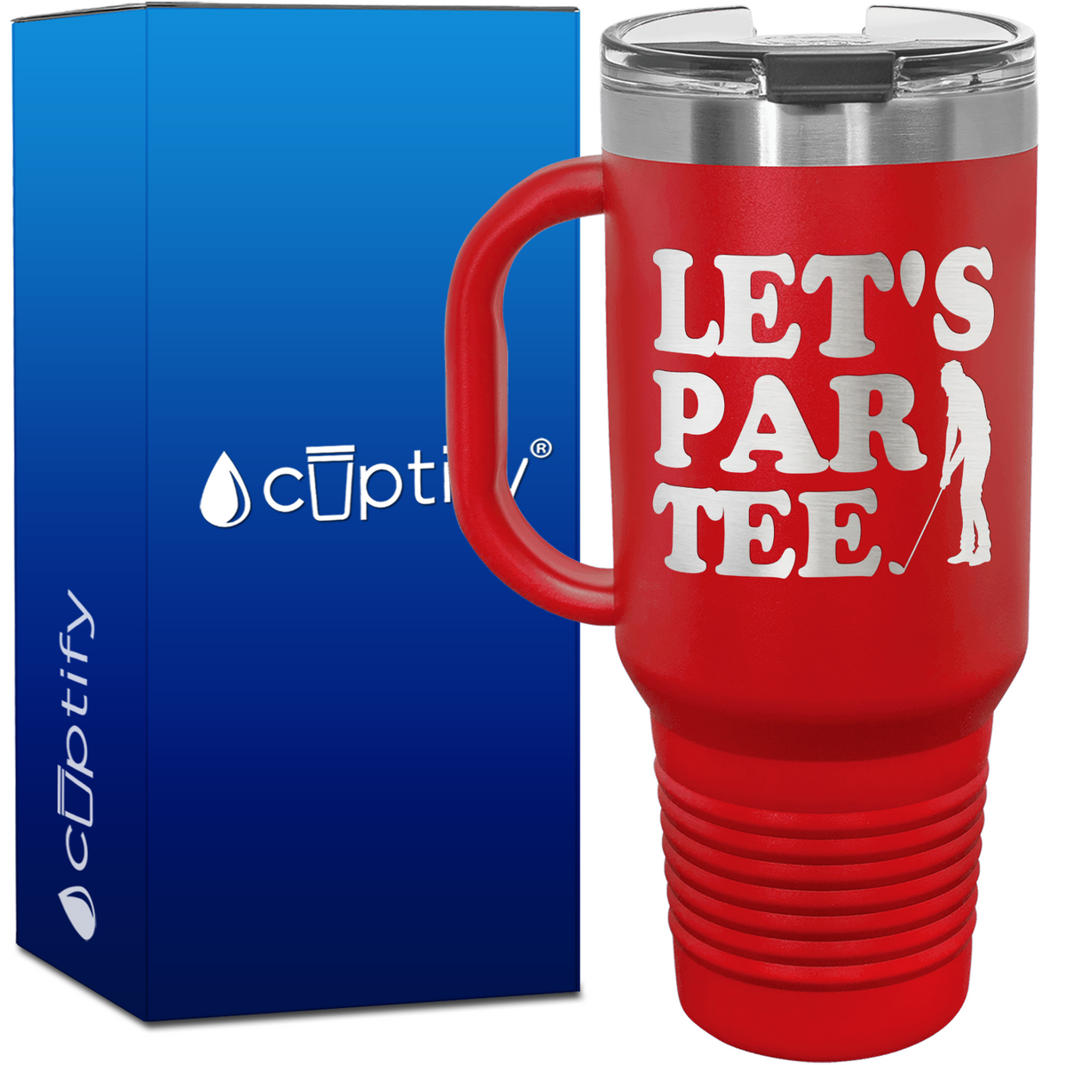 Let's Par Tee 40oz Golf Travel Mug