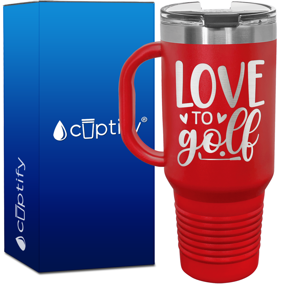 Love to Golf 40oz Golf Travel Mug