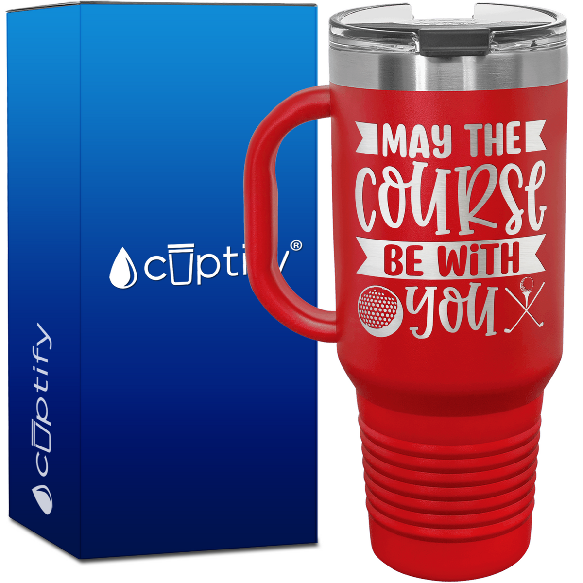 May the Course Be With You 40oz Golf Travel Mug