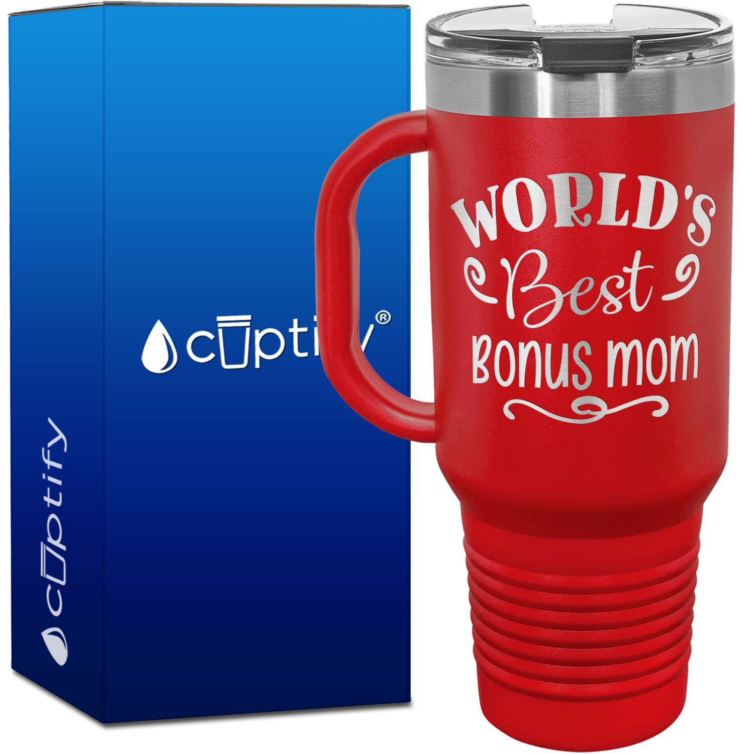 World's Best Bonus Mom 40oz Mom Travel Mug