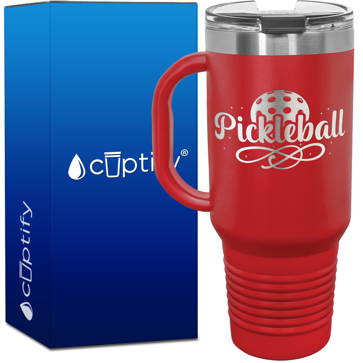 Pickleball 40oz Pickleball Travel Mug