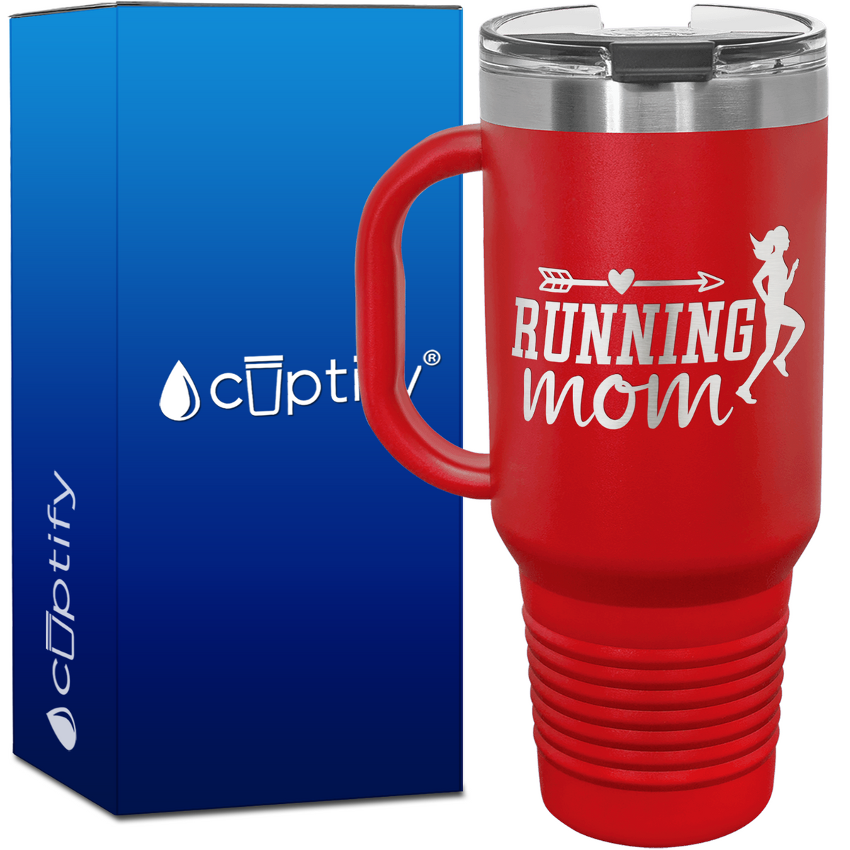 Running Mom 40oz Running Travel Mug