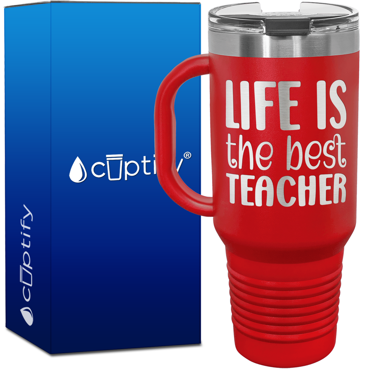 Life is the Best Teacher 40oz Teacher Travel Mug
