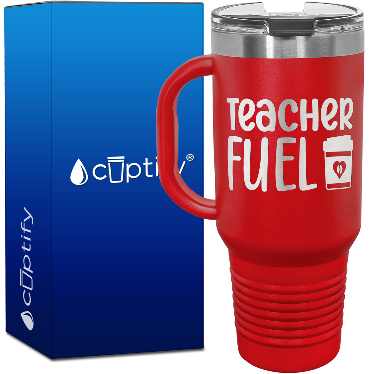 Teacher Fuel 40oz Teacher Travel Mug