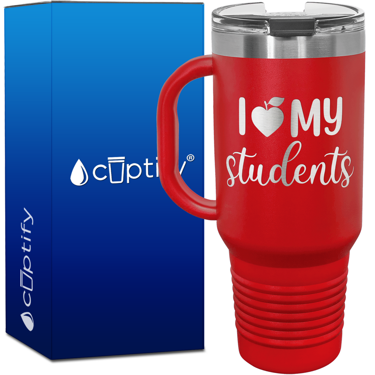 I Love My Students 40oz Teacher Travel Mug