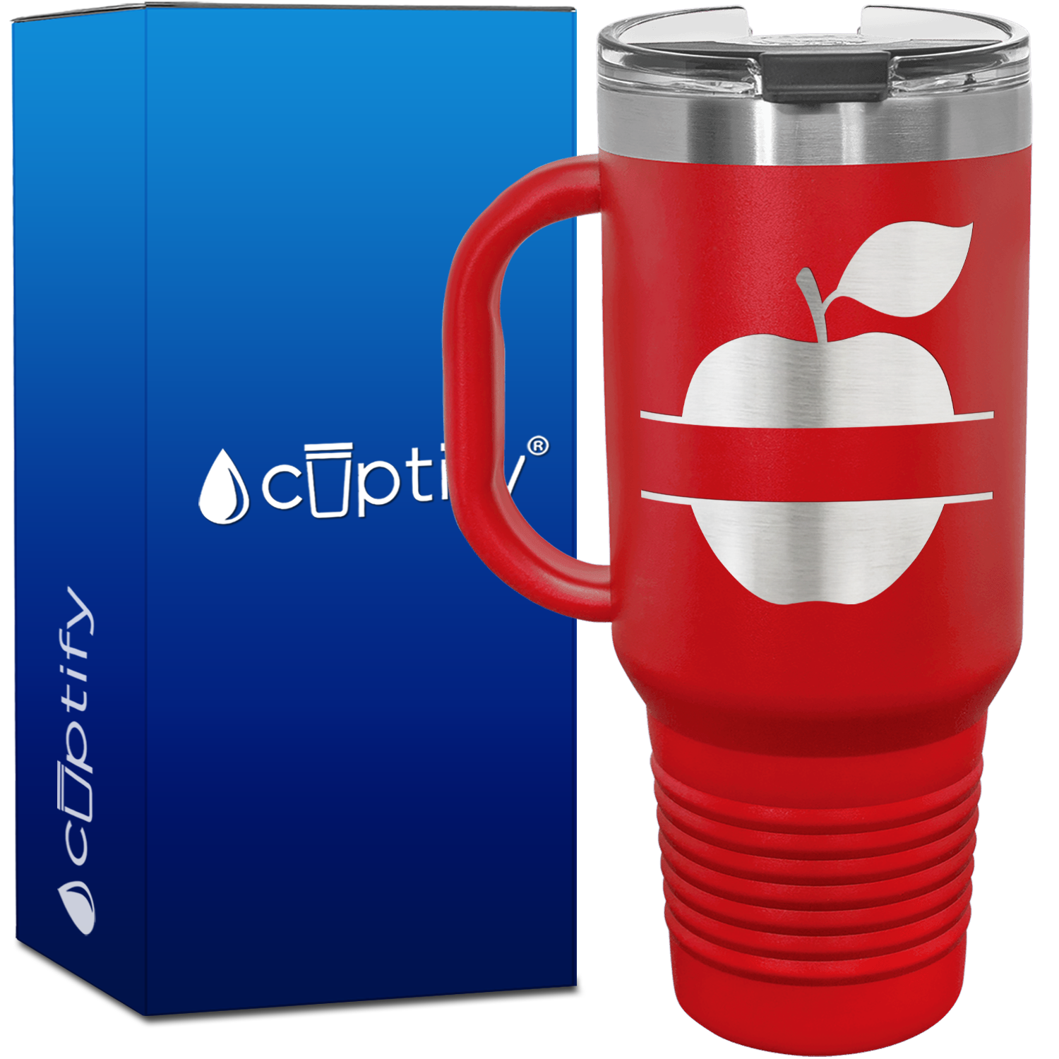 Personalized Apple 40oz Teacher Travel Mug