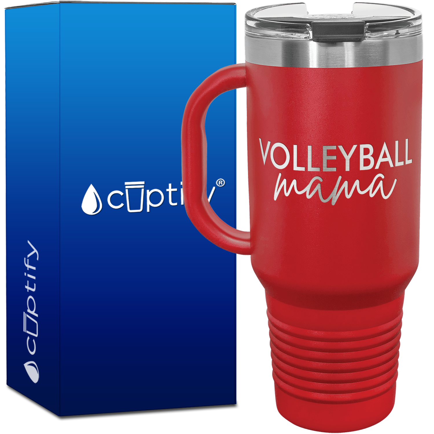 Volleyball Mama 40oz Volleyball Travel Mug