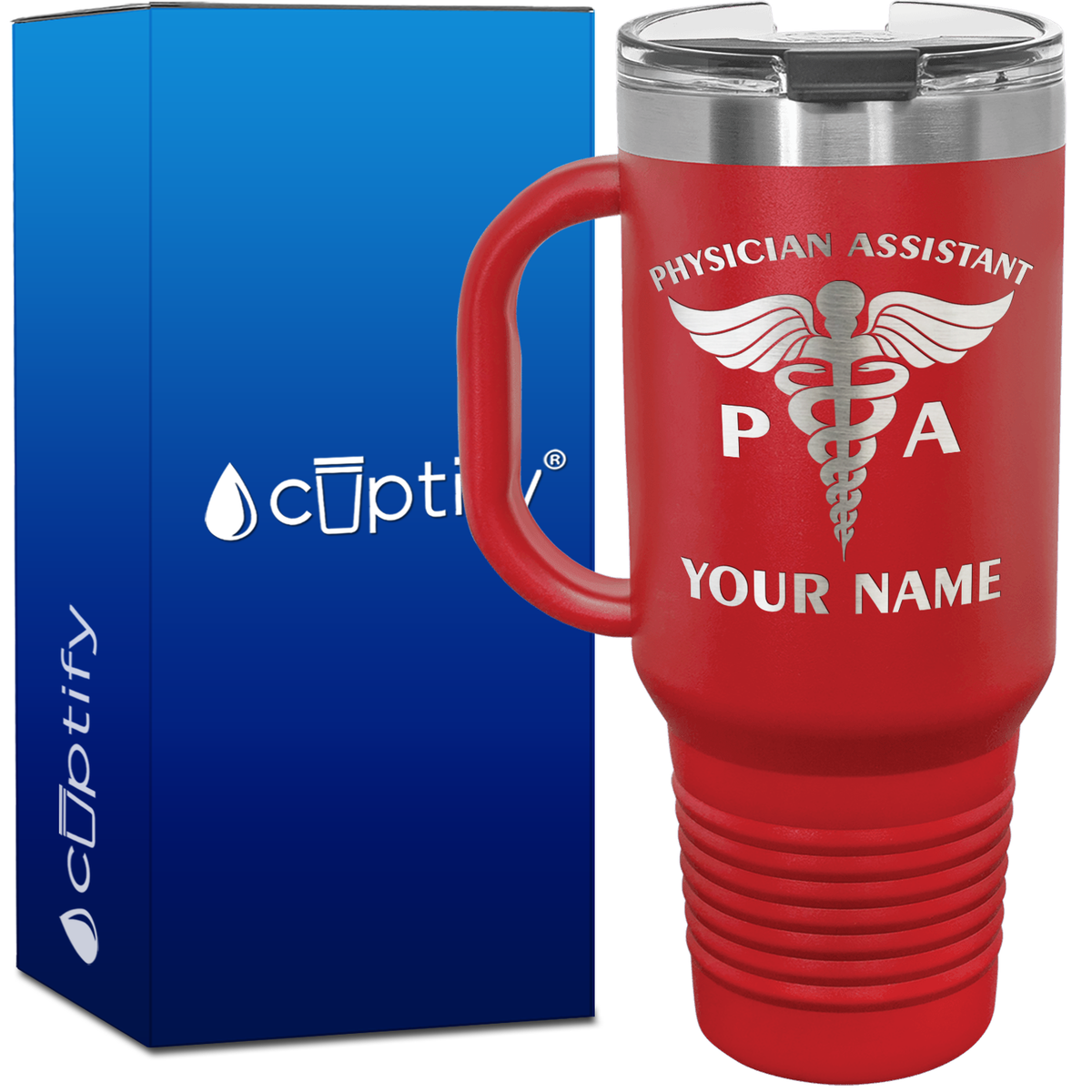 Personalized PA Physician Assistant 40oz Medical Travel Mug