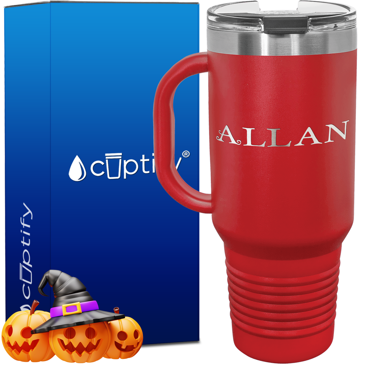 Personalized Eerie Font Style 40oz Halloween Travel Mug