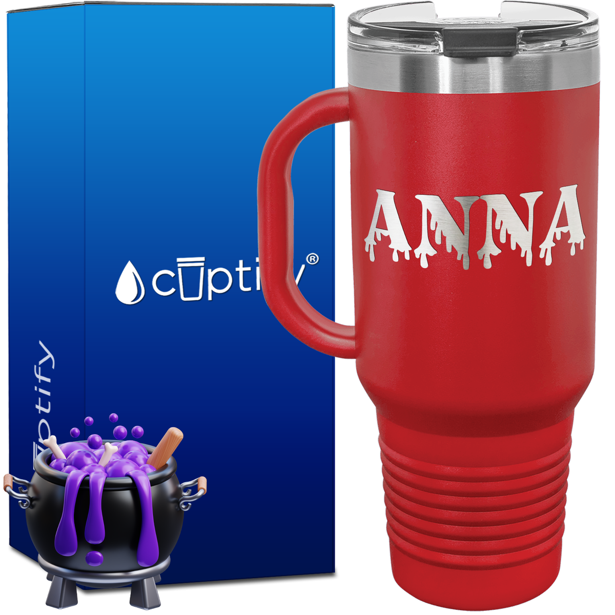 Personalized Bloody Font Style 40oz Halloween Travel Mug