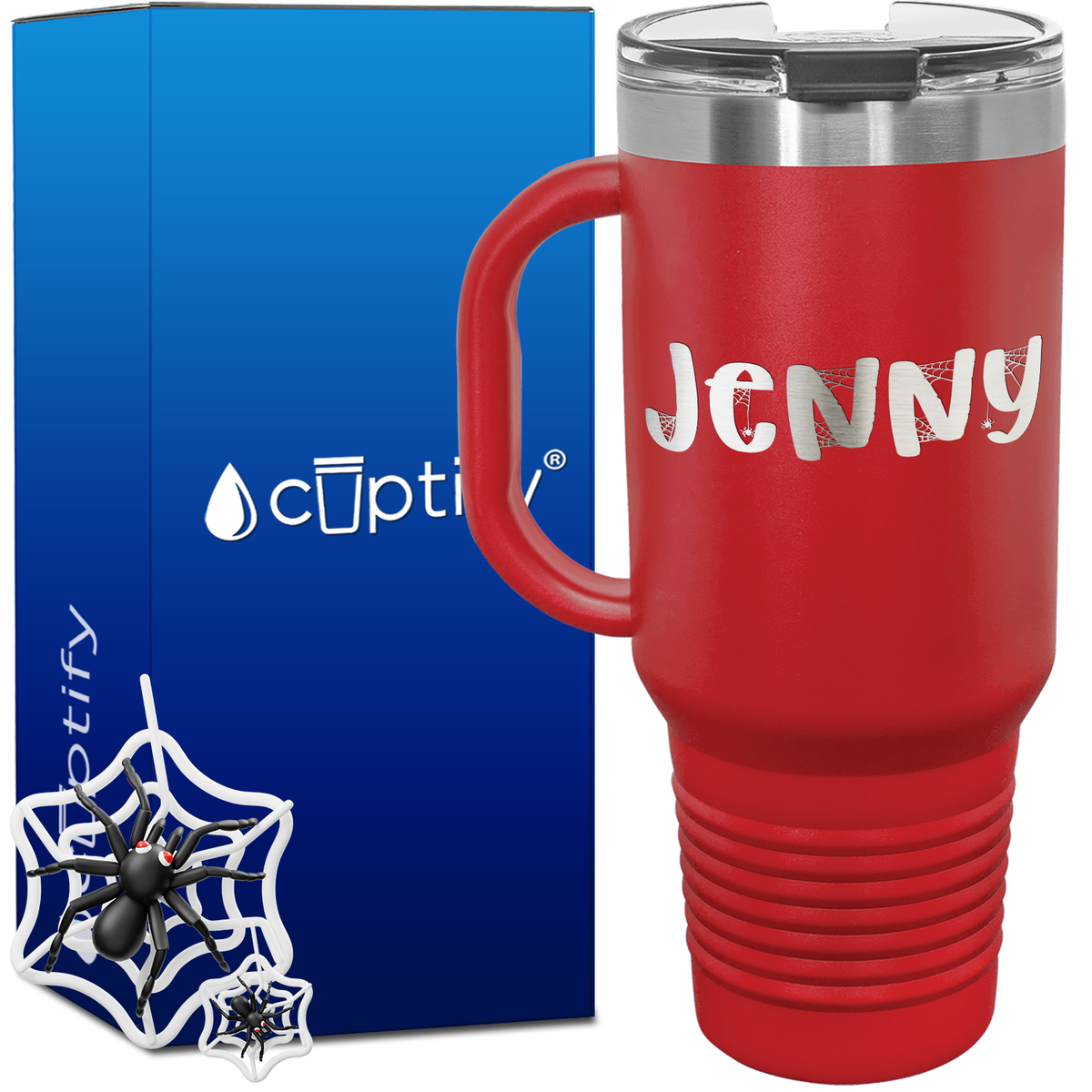 Personalized Spooky Font Style 40oz Halloween Travel Mug