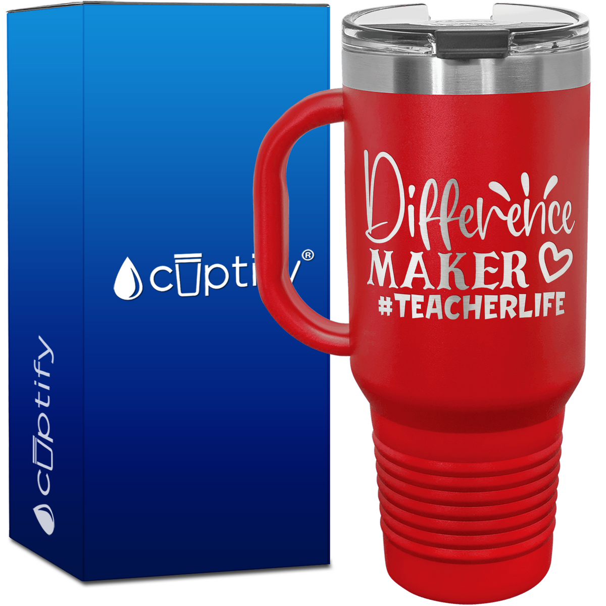 Difference Maker Teacher Life 40oz Teacher Travel Mug
