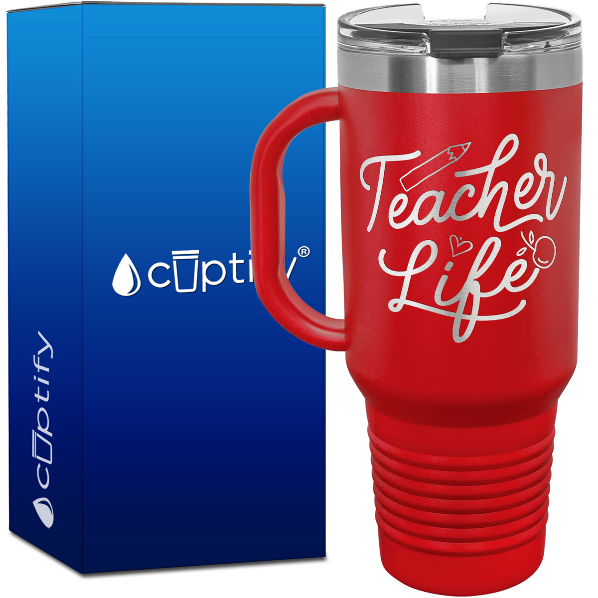 Teacher Life 40oz Teacher Travel Mug