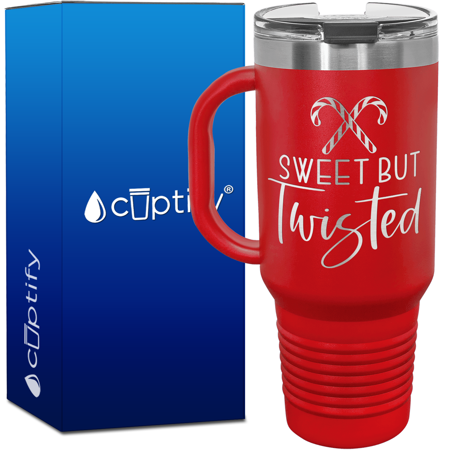 Sweet but Twisted 40oz Christmas Travel Mug