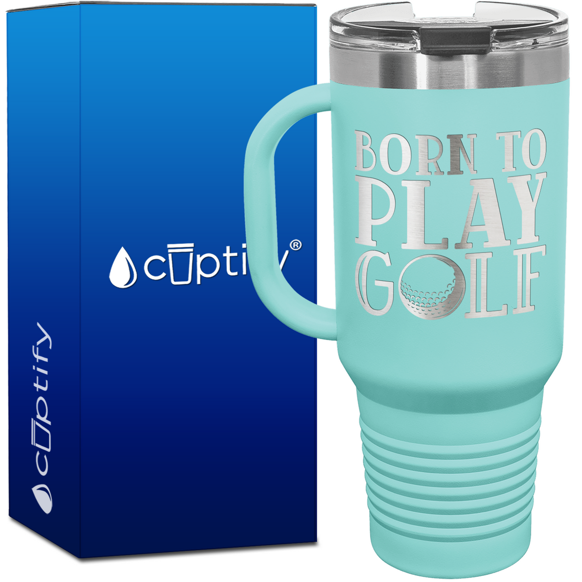 Born to Play Golf 40oz Golf Travel Mug