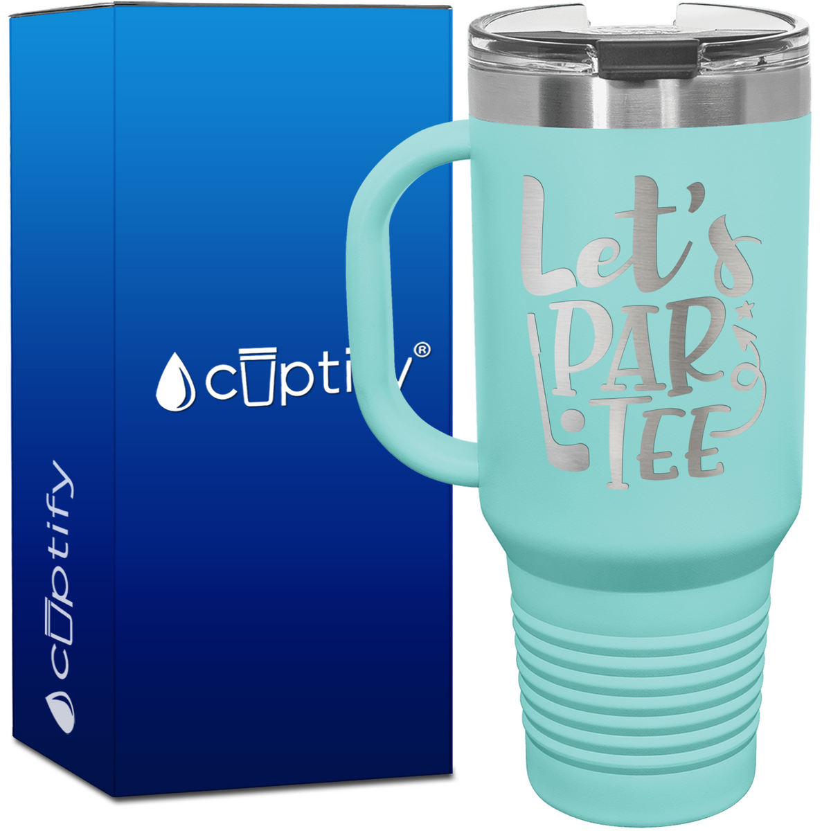 Let's Par Tee 40oz Golf Travel Mug