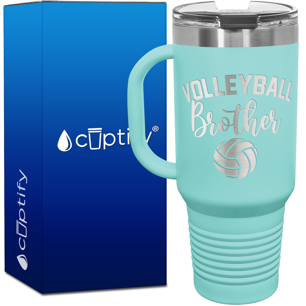 Volleyball Brother 40oz Volleyball Travel Mug