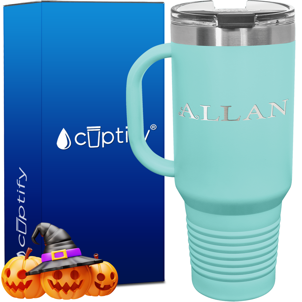 Personalized Eerie Font Style 40oz Halloween Travel Mug