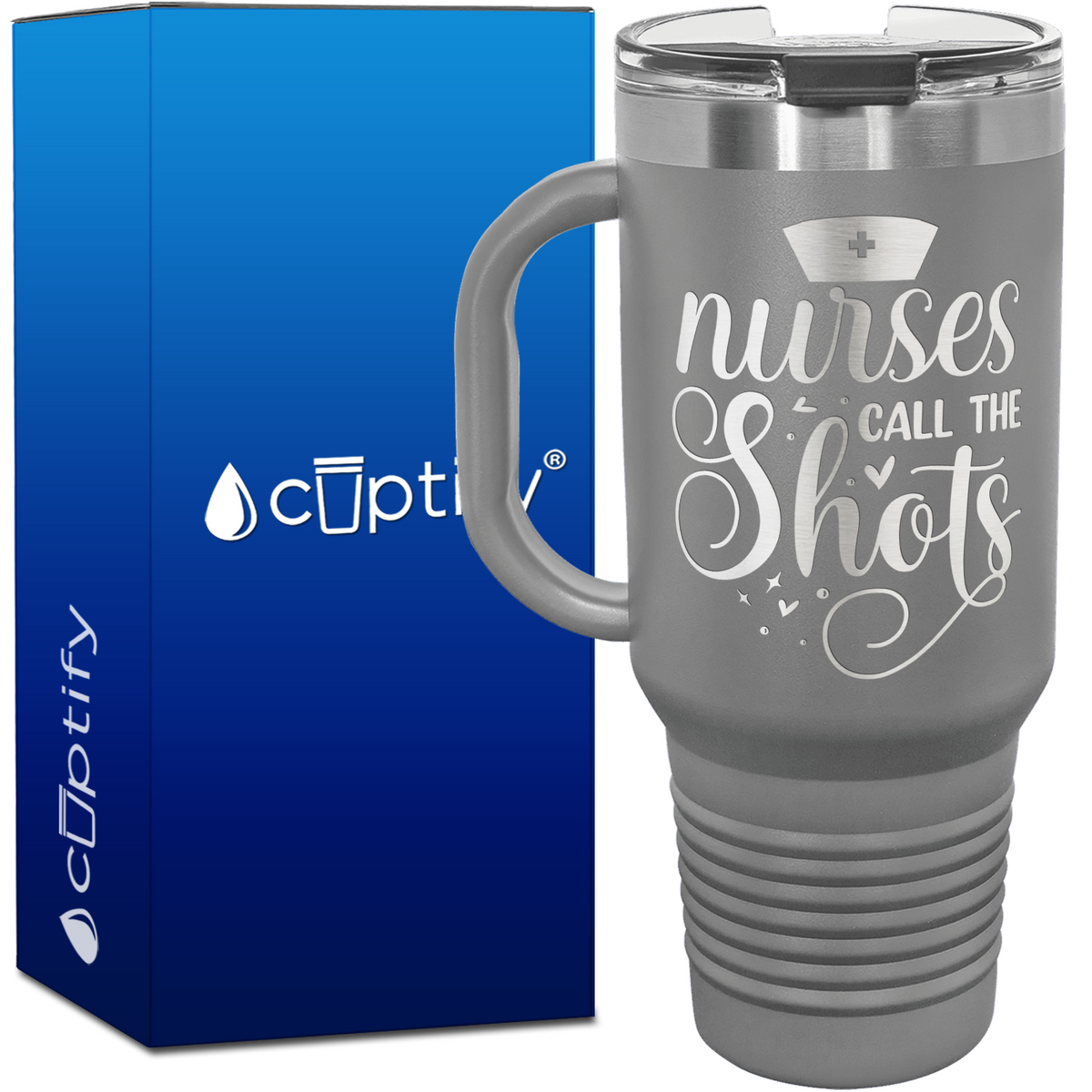 Nurses Call the Shots 40oz Nurse Travel Mug
