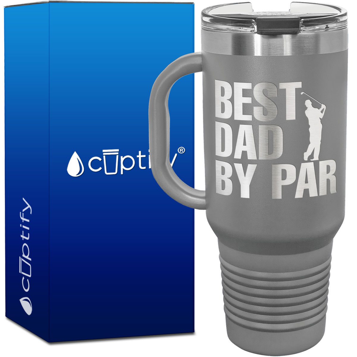 Best Dad by Par 40oz Golf Travel Mug