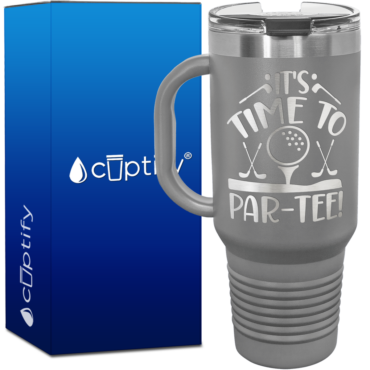It's Time to Par-Tee 40oz Golf Travel Mug