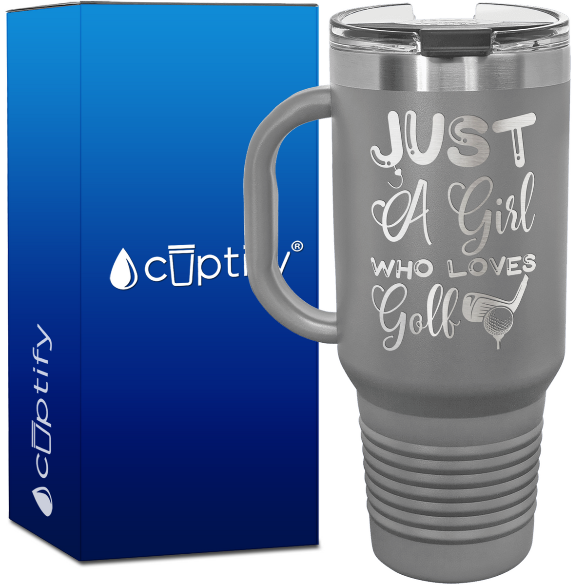 Just a Girl Who Loves Golf 40oz Golf Travel Mug
