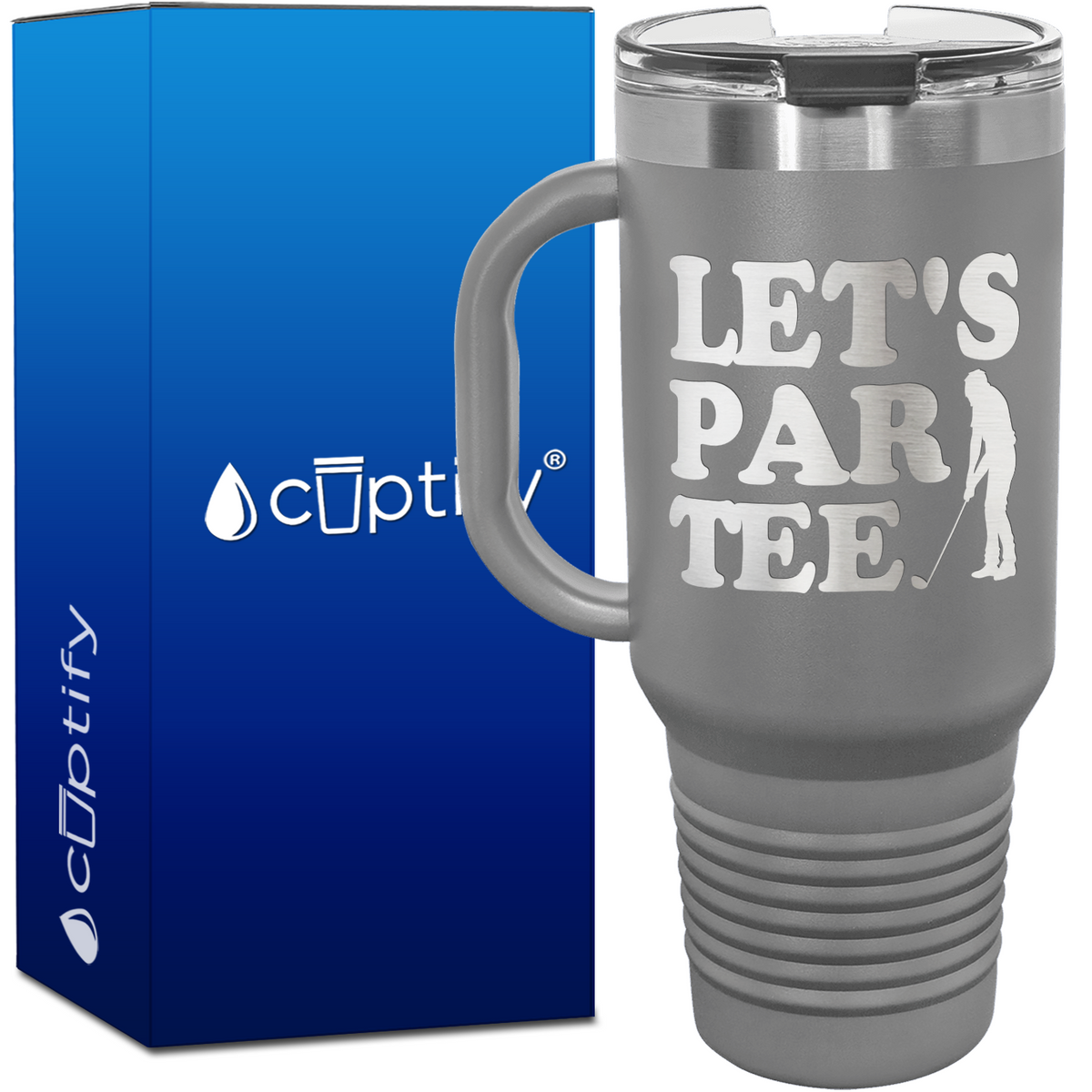 Let's Par Tee 40oz Golf Travel Mug
