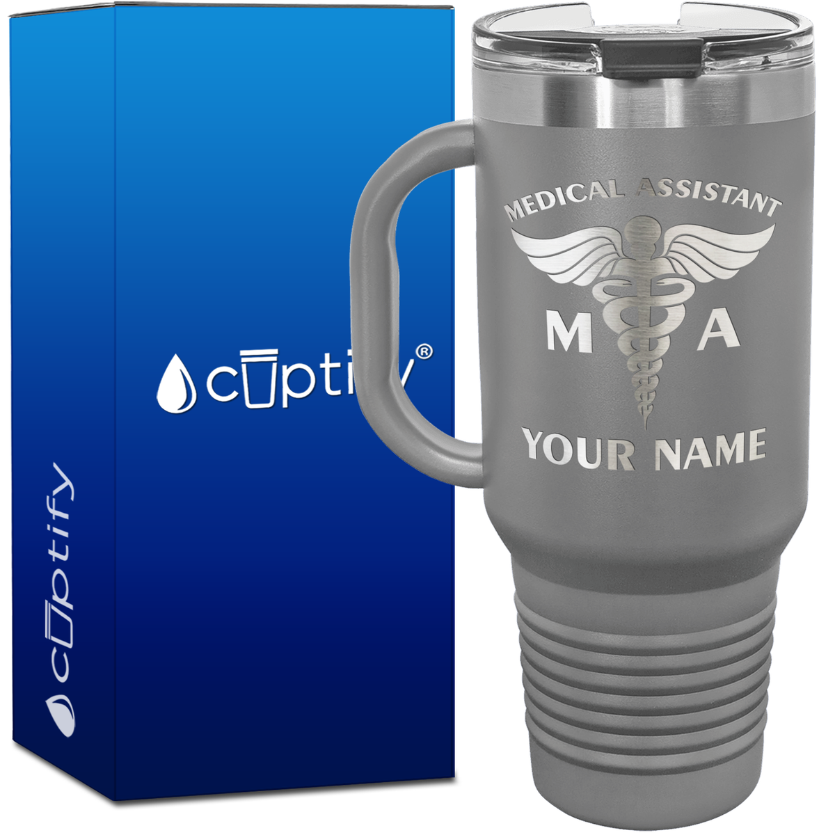Personalized MA Medical Assistant 40oz Medical Travel Mug