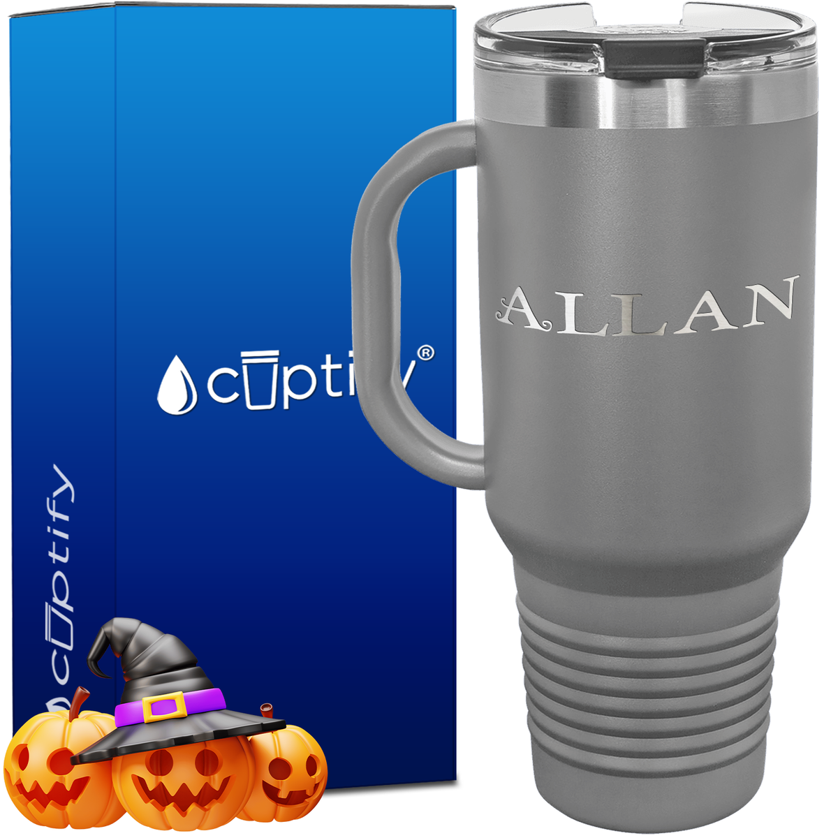 Personalized Eerie Font Style 40oz Halloween Travel Mug