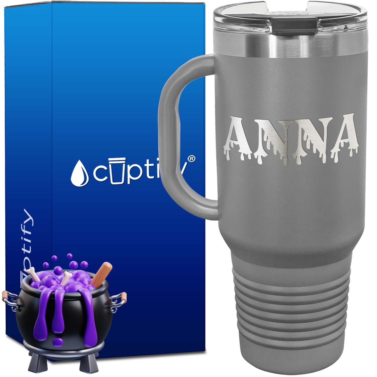 Personalized Bloody Font Style 40oz Halloween Travel Mug