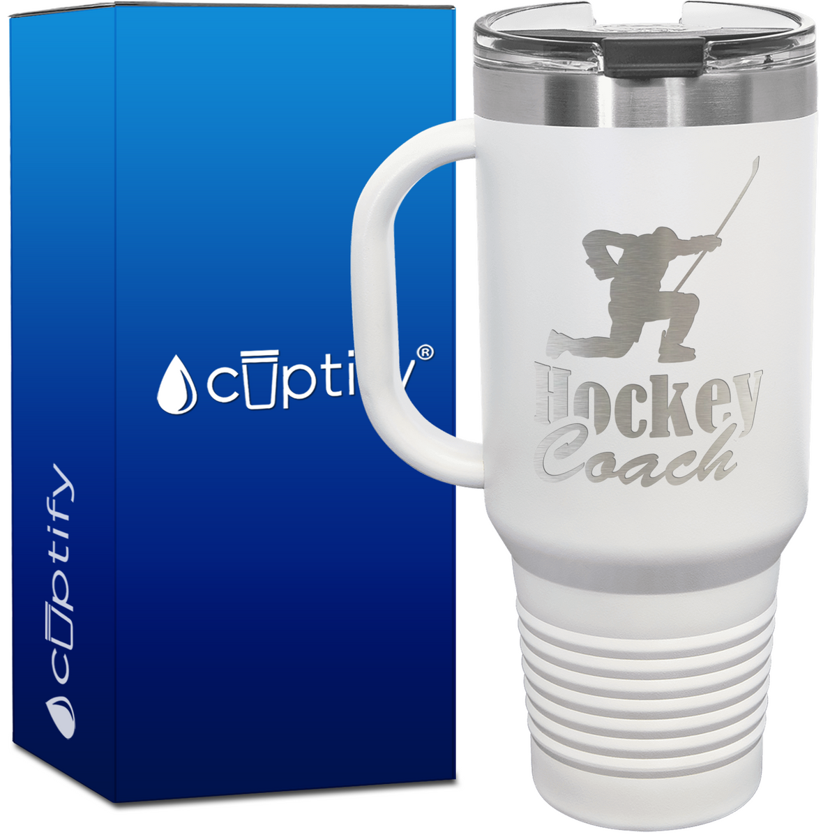 Hockey Coach Goal Post 40oz Travel Mug