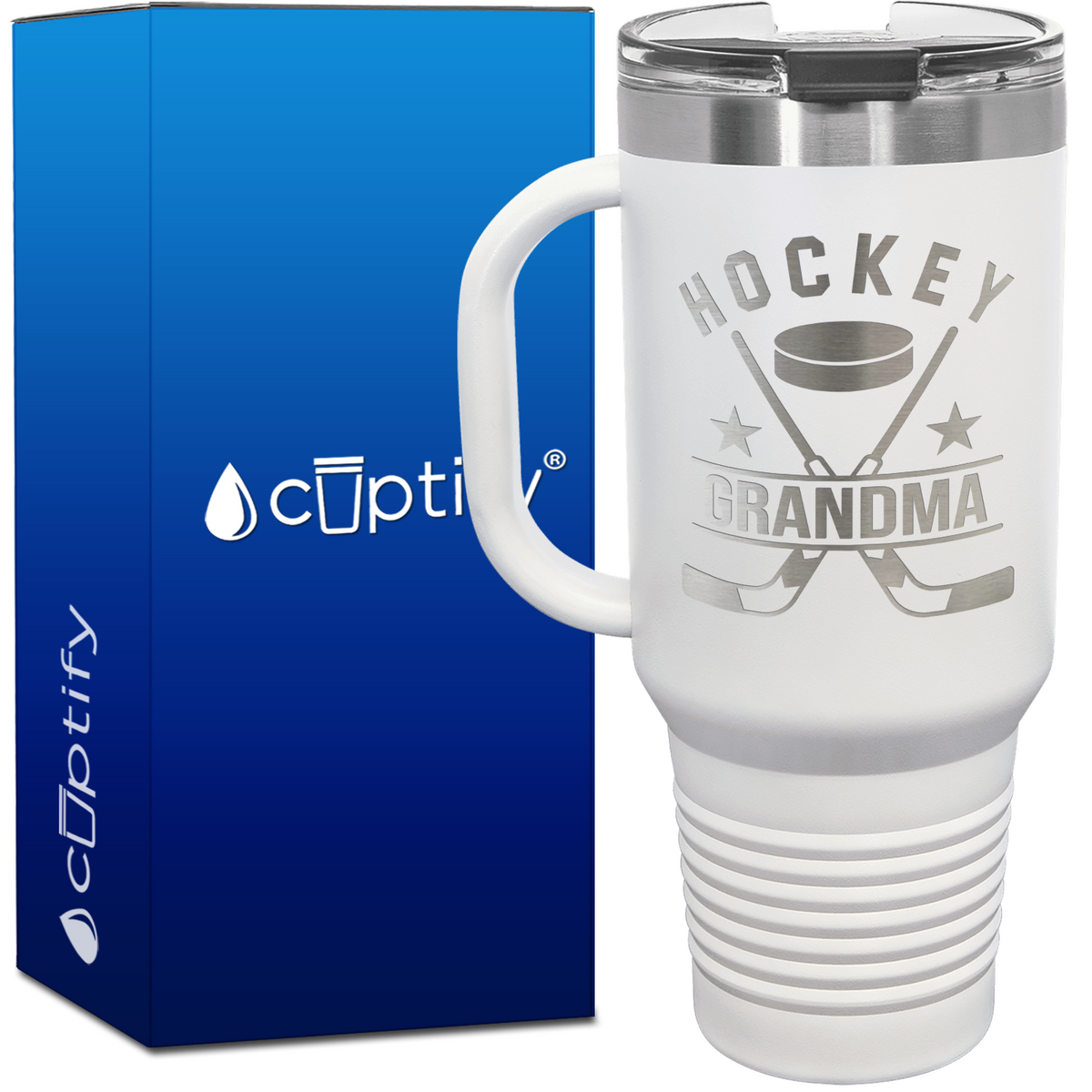 Hockey Grandma 40oz Travel Mug