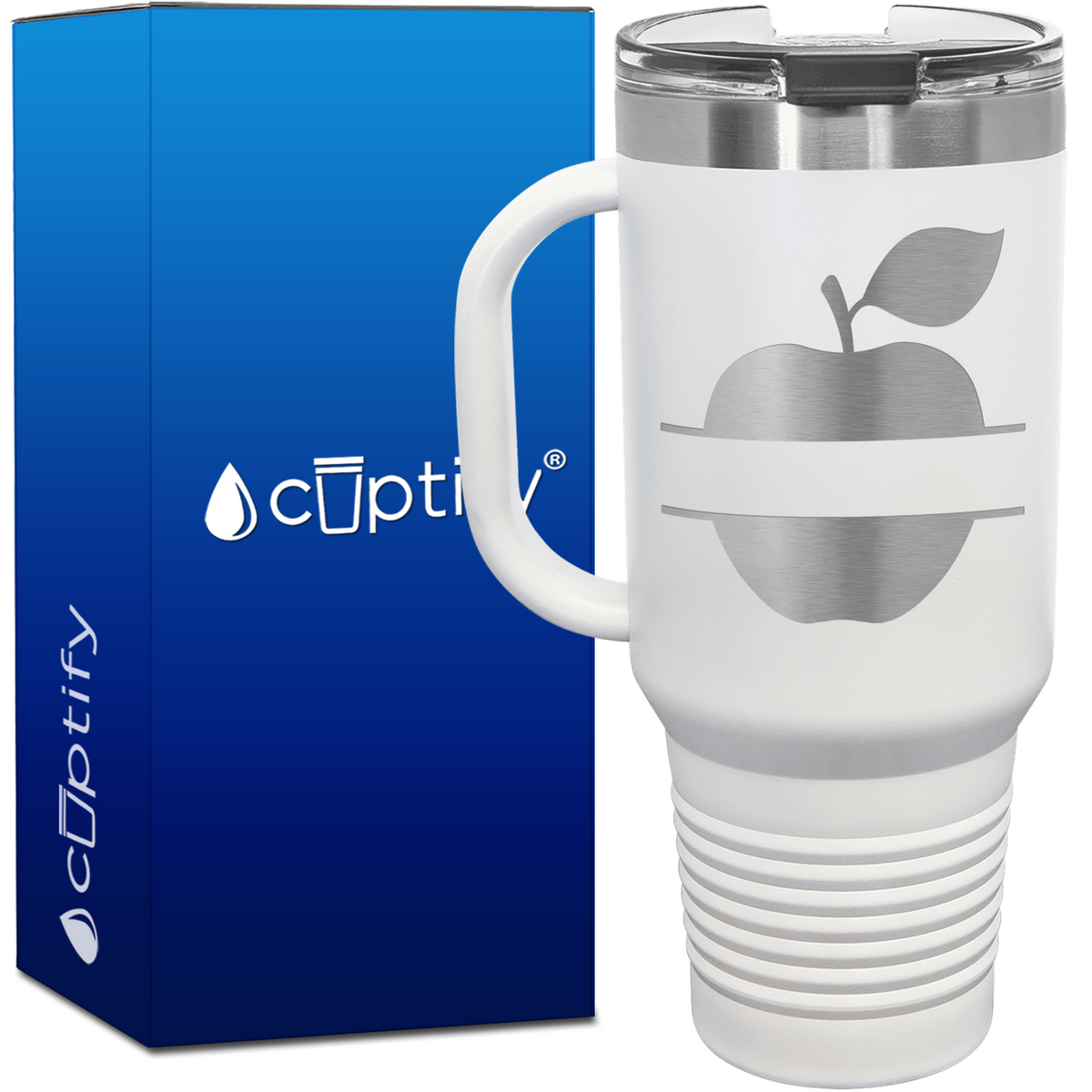 Personalized Apple 40oz Teacher Travel Mug