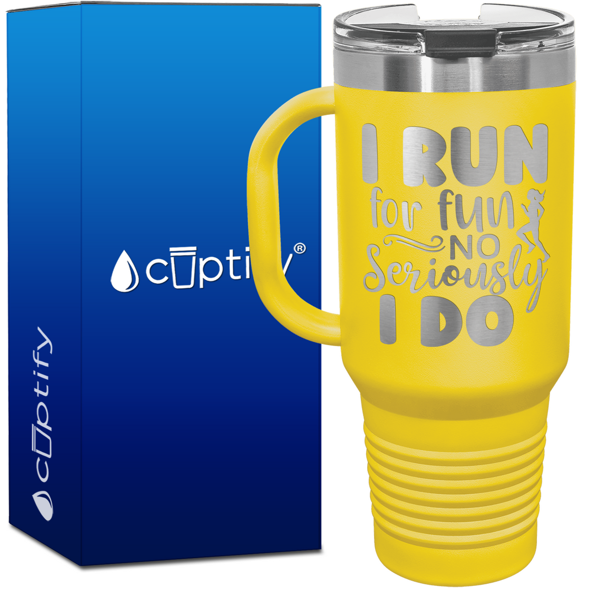 I Run for Fun No Seriously I Do 40oz Running Travel Mug