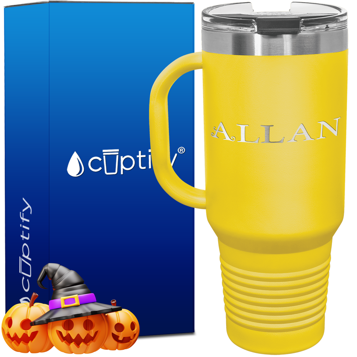 Personalized Eerie Font Style 40oz Halloween Travel Mug